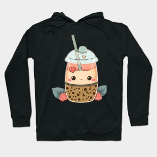 Valentine's day Bubble tea Couples boyfriend and girlfriend husband and wife lovers gift idea Hoodie